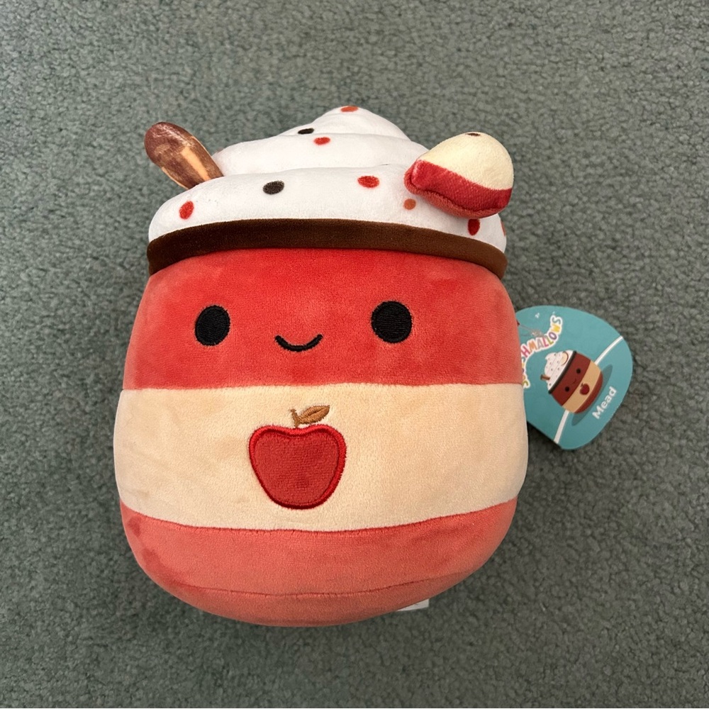 Squishmallow Mead Apple Cider Plush  8” Pillow Soft Stuffed New Tags